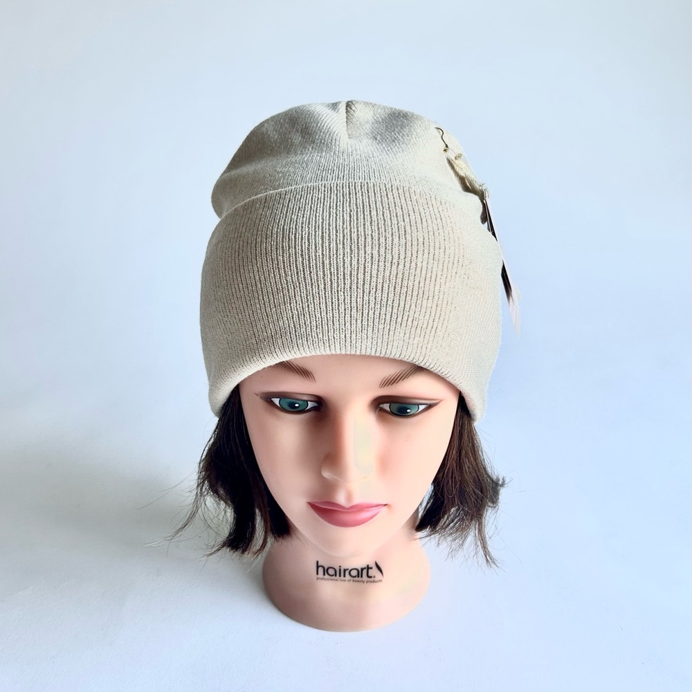 New Adore Alma Cream Knit Beanie One Size